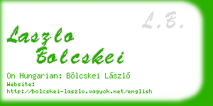 laszlo bolcskei business card